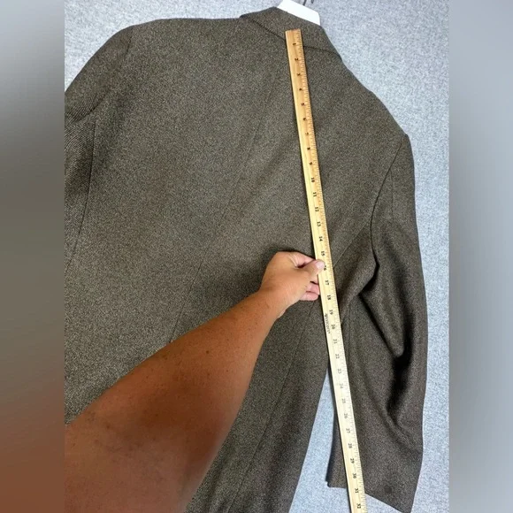 Jos‎ A Bank Blazer Sport Coat Mens 44 Regular Brown Wool Two Button Notch Lapel - Picture 9 of 13